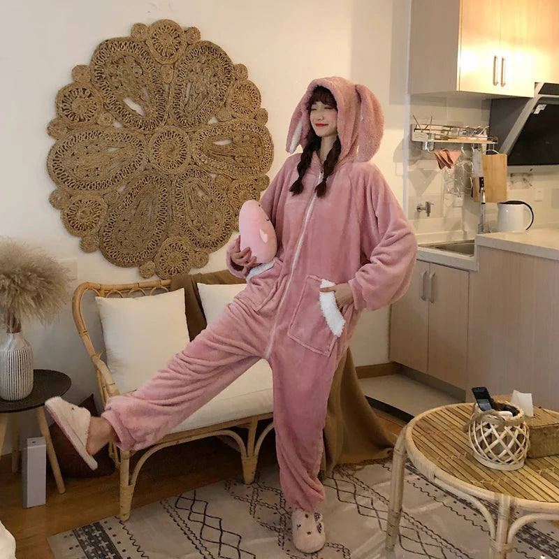 grenouillère lapin rose