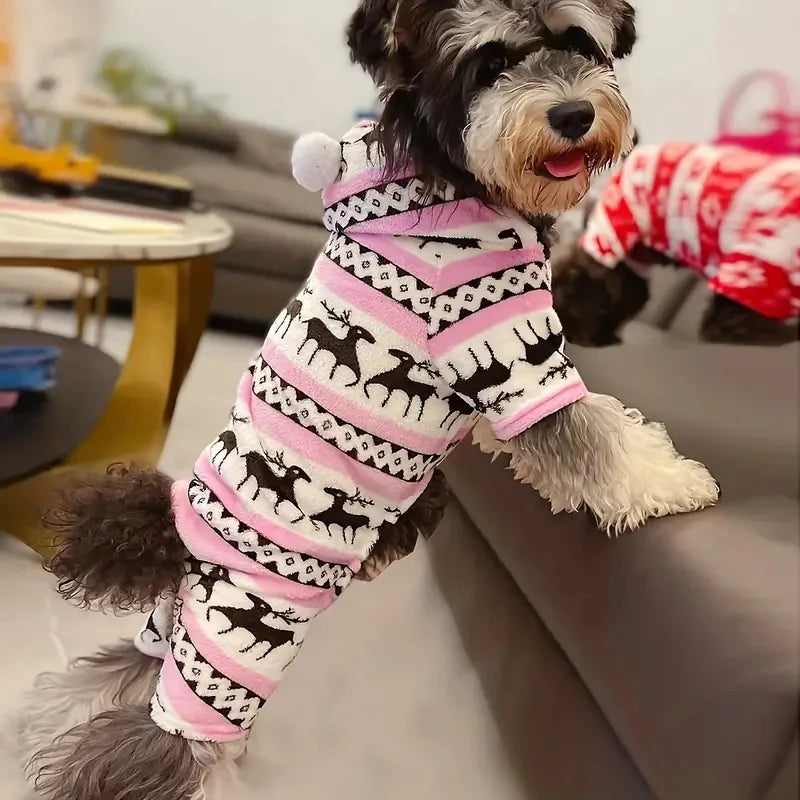grenouillère chien Noel