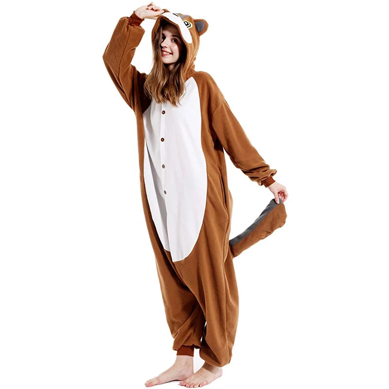 grenouillère femme pyjama écureuil adulte
