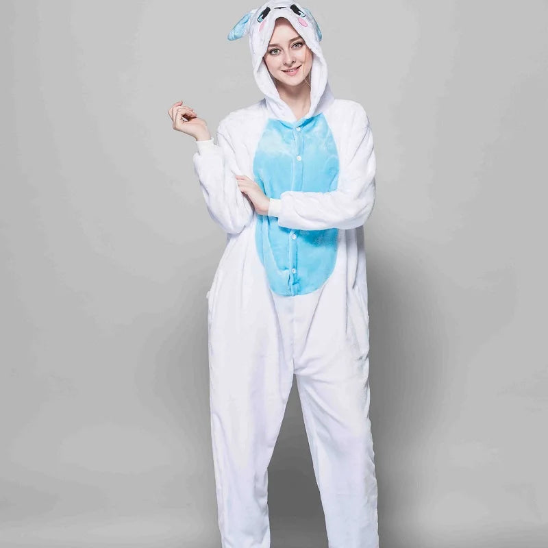 grenouillère pyjama lapin multicolore