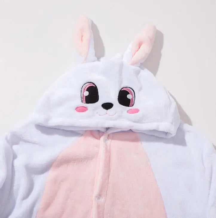 grenouillère pyjama lapin multicolore