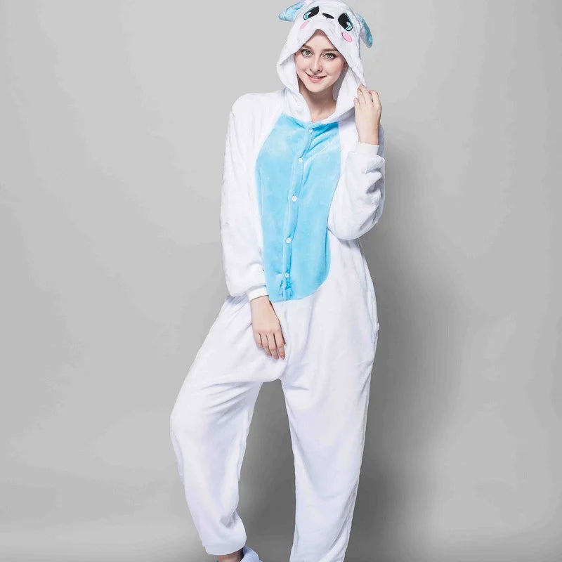 grenouillère pyjama lapin multicolore