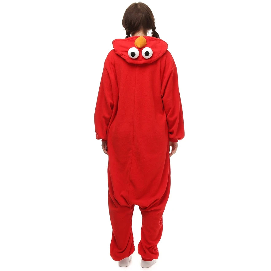 Grenouillères de cosplay monstre Kigurumi Elmo et Cookie pour adultes