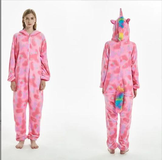 combinaison grenouillère femme licorne rose